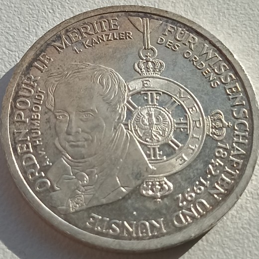 Vokietija. 10 markių 1992 m. Sidabras. Vokietija. 10 markių 1992 m. Sidabras.