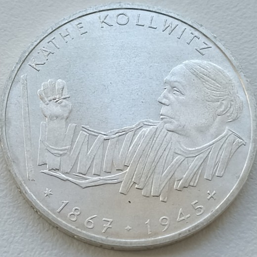 Vokietija. 10 markių 1992 m. Sidabras. Vokietija. 10 markių 1992 m. Sidabras.