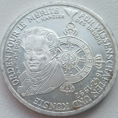 Vokietija. 10 markių 1992 m. Sidabras. Vokietija. 10 markių 1992 m. Sidabras.
