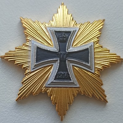 Vokietija. 1914 m. Didžiojo geležinio kryžiaus žvaigždės kopija. Vokietija. 1914 m. Didžiojo geležinio kryžiaus žvaigždės kopija.