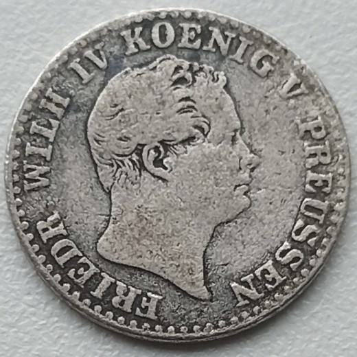 Vokietija. 2 1/2 silber groschen 1849 A. Sidabras. Vokietija. 2 1/2 silber groschen 1849 A. Sidabras.