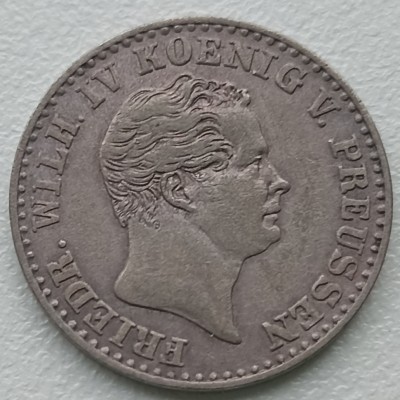 Vokietija. 2 1/2 silbergroschen 1842 m. Sidabras.