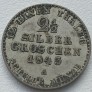 Vokietija. 2 1/2 silbergroschen 1843 m. Sidabras. Vokietija. 2 1/2 silbergroschen 1843 m. Sidabras.
