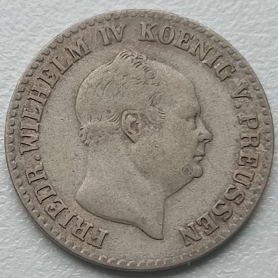 Vokietija. 2 1/2 silbergroschen 1854 m. Sidabras.