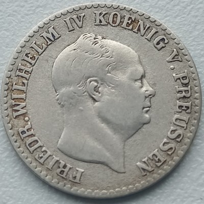 Vokietija. 2 1/2 silbergroschen 1855 m. Sidabras.