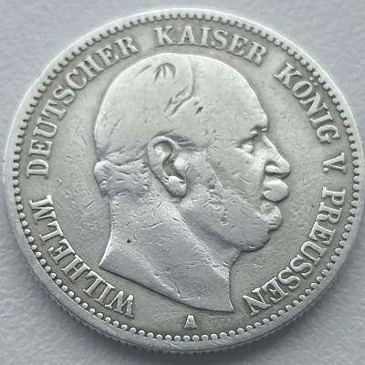 Vokietija. 2 markės 1876 m. Sidabras