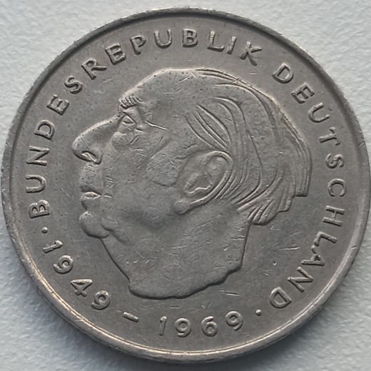 Vokietija. 2 markės 1970 G.