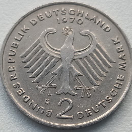 Vokietija. 2 markės 1970 G.