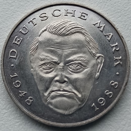 Vokietija. 2 markės 1988 F. Vokietija. 2 markės 1988 F.