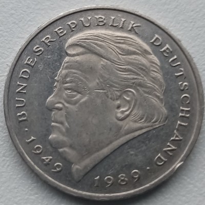 Vokietija. 2 markės 1992 F. Vokietija. 2 markės 1992 F.