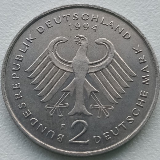 Vokietija. 2 markės 1994 F. Vokietija. 2 markės 1994 F.