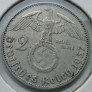 Vokietija. 2 reichsmarkės 1937 J. Sidabras. Vokietija. 2 reichsmarkės 1937 J. Sidabras.