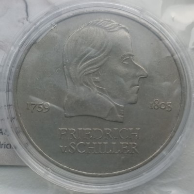 Vokietija. 20 markių 1972 m. Moneta nepradarytoje pakuotėje.