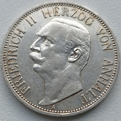 Vokietija. 3 markės 1911 m. Sidabras