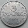Vokietija. 3 markės 1922 A. Vokietija. 3 markės 1922 A.