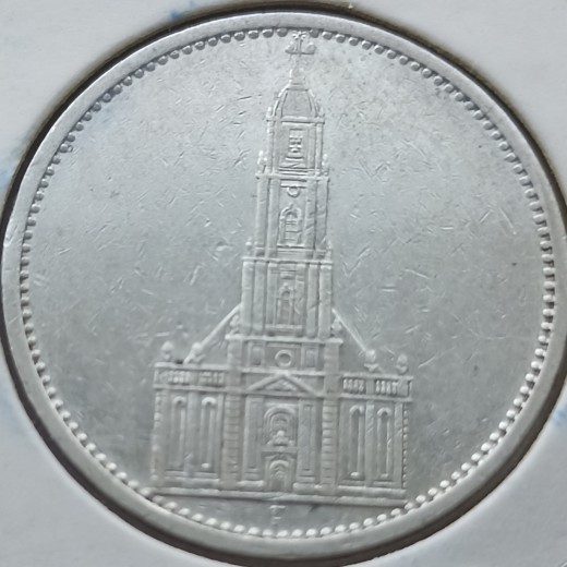 Vokietija. 5 markės 1935 F. Sidabras.