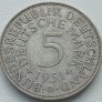 Vokietija. 5 markės 1951 D. Sidabras. Vokietija. 5 markės 1951 D. Sidabras.
