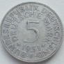 Vokietija. 5 markės 1951 F. Sidabras. Vokietija. 5 markės 1951 F. Sidabras.