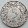 Vokietija. 5 markės 1951 G. Sidabras. Vokietija. 5 markės 1951 G. Sidabras.