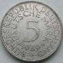 Vokietija. 5 markės 1969 G. Sidabras.