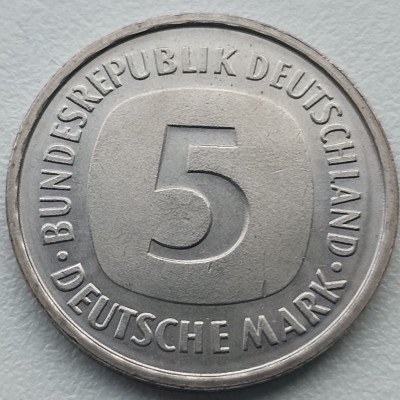 Vokietija. 5 markės 1981 F. Vokietija. 5 markės 1981 F.