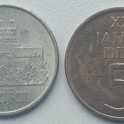 Vokietija. 5 markės du vienetai.
