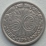 Vokietija. 50 reichsfeningų 1928 G. Vokietija. 50 reichsfeningų 1928 G.