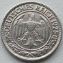 Vokietija. 50 reichspfenigų 1928 D