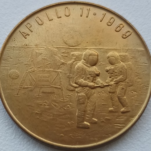 Vokietija. Apollo 11 medalis. 1979 m. Vokietija. Apollo 11 medalis. 1979 m.