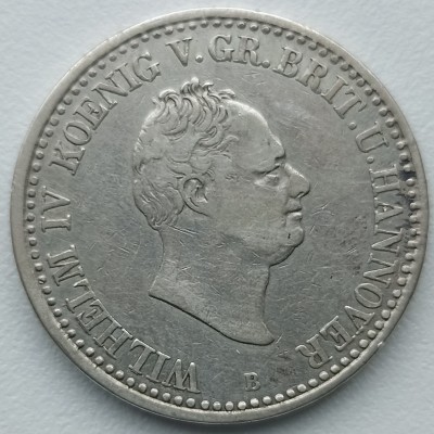 Vokietija. Hanoveris. Taleris 1834 m. Sidabras.
