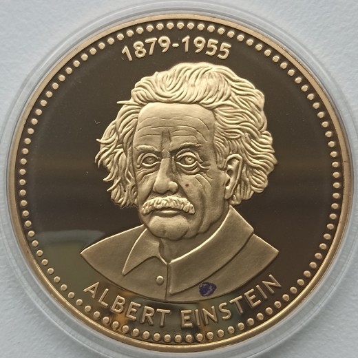 Vokietija. Medalis skirtas Albertui Einšteinui atminti. Vokietija. Medalis skirtas Albertui Einšteinui atminti.