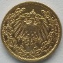 Vokietija. Proginis medalis su paauksuota 1/2 markės 1907 m. Vokietija. Proginis medalis su paauksuota 1/2 markės 1907 m.