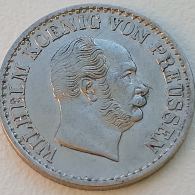 Vokietija. Prūsija. 1 silbergroschen 1871 A. Sidabras.