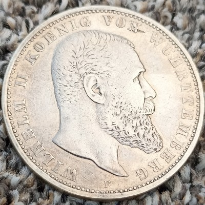 Vokietija. Wutenbergas. 5 markės 1903 m.