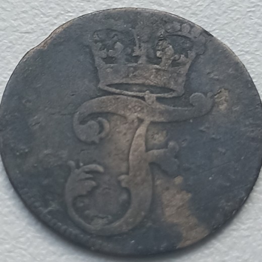 Vokietija. XII pfeningų 1766 m. Sidabras
